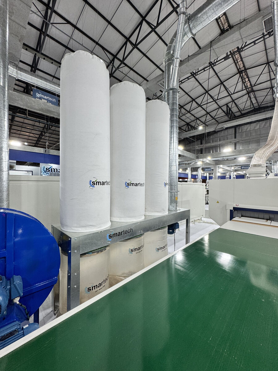 Coletor em operação industrial